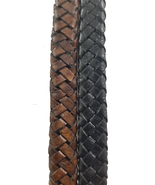 Black or Brown 8 mm wide oval leather strips - $5.69+