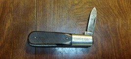 Vintage Barlow 2 Blade Pocket Knife Simulated Wood Handle - £19.66 GBP