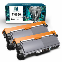 2pk High Yield TN660 Black Toner Cartridge For Brother HL-L2340DW HL-L2360DW - £26.72 GBP