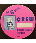 THE B-52&#39;s - VINTAGE ORIGINAL CONCERT TOUR CLOTH BACKSTAGE PASS - $10.00