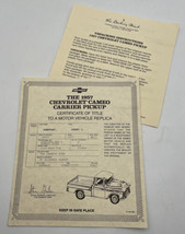 Danbury Mint 1957 Chevrolet Cameo Pickup Title Paperwork Only Chevy - £14.38 GBP