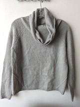 JJ Basics Sky Gray Cowl Neck Knit Pullover Sweater Women Size Small Long... - £19.88 GBP