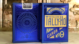 Tally Ho Blue (Circle) MetalLuxe Playing Cards by US Playing Cards  - £11.89 GBP