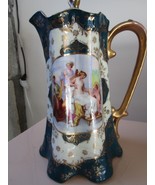 ROYAL VIENNA JOSEF RIEDL CHOCOLATIER COFFEE POT PORTRAIT AND GOLD  - $338.50 CAD