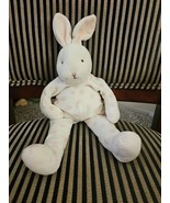 BUNNIES BY THE BAY Carrots White Pink Polka Dot Rabbit Plush 13&quot; - $27.08 CAD
