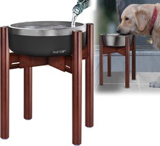 Dog Bowl Stand for Water Bowl, Food Dish and Slow Feeder - - £28.37 GBP