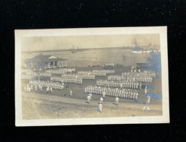 Military Men Navy Sailors In Uniform RPPC Postcard - £37.36 GBP