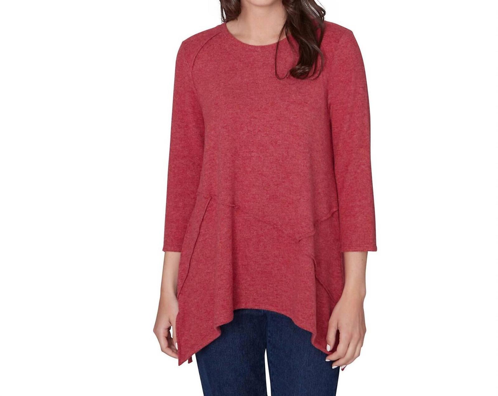 Ruby Rd. scoop neck solid spliced sharkbite top size M - $31.68
