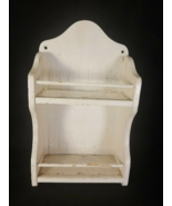 Vintage Universal spice rack wood painted white w/lower dowel  - $41.16 CAD