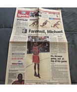1-13-99 USA Today Sports 1-2C,15-16C FAREWELL, MICHAEL Jordan Retires NB... - $185.39 MXN