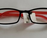 Plastic Framed Reading Eye Glasses ~ Black/Red Color Frame ~ +3.25 Stren... - £11.73 GBP