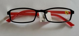 Plastic Framed Reading Eye Glasses ~ Black/Red Color Frame ~ +3.25 Stren... - £11.70 GBP