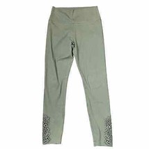Aerie Leggings Size Medium Green Womens Pull On Athleisure Floral Ankles... - £14.02 GBP
