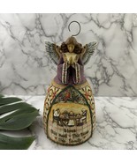 Jim Shore A Prayer of Thankfulness Thanksgiving Angel Figurine Quilted F... - $29.69