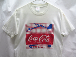 Vtg 70s 80s Coca Cola Coke Shirt Adult S M Healthknit USA Made White Rare - £30.52 GBP