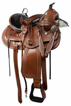 Premium Western Horse Pleasure Saddle Riding/Showman Saddle 14&quot; to 16&quot;  ... - £365.19 GBP+