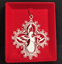 Angel Christmas Ornamen 3D Metal filigree Winter Lace by Tamerlane - £14.12 GBP