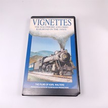 ✅ Vignettes B&amp;O Baltimore Ohio 1950&#39;s Steam Engine Railroad Train Video Vhs - £5.91 GBP