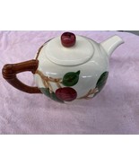 Franciscan Earthenware LOT Apple Teapot Cups,  Salt pepper Dishes Made i... - $95.00