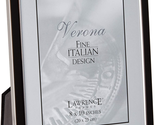 Silver Plated Metal with Black Enamel Picture Frame, 8X10 - $43.85