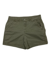 Eddie Bauer Women Size 16 (Measure 34x5) Green Chino Shorts Specially Dyed - £9.25 GBP