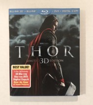 Thor Limited 3D Edition Blu-ray 3D, Blu-ray, DVD 2011 w/ Jacket - £14.57 GBP