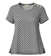 MICHAEL KORS Tonal Allover Logo Short Sleeve T-Shirt  - $40.00