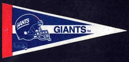 ca 1990 New York Giants Team NFL Mini Pennant 9&quot; - £6.33 GBP