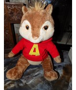 Alvin and The Chipmunks Build A Bear Workshop 12&quot; Stuffed Plush W/Red Sw... - $24.34 CAD