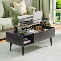 OLIXIS Modern Lift Top Coffee Table Wooden Furniture with Storage Shelf and Hidd - £109.38 GBP