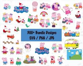 Peppa Pig Bundle 300+ Designs Cartoon SVG bundle - £1.99 GBP
