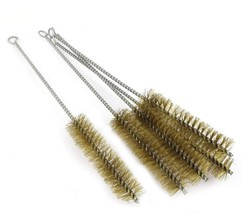 Tube Brush Brass Wire 30mm Bottle 12.6inch Longhandle Bristle Cleaning 6pcs - $16.14