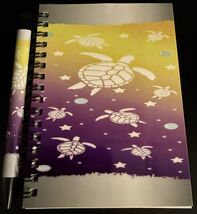 4X6 Notebook with Matching Pen - Turtles On A Purple and Yellow Background - $5.00