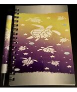 4X6 Notebook with Matching Pen - Turtles On A Purple and Yellow Background - $5.00