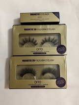 Dito Magnetic #D Faux Mink Eyelash Eyelashes Set With Magnetic Eyeliner - £23.52 GBP