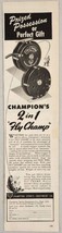 1947 Print Ad Champion&#39;s 2 in 1 Fly Champ Aluminum Fishing Reels Chicago,IL - £10.40 GBP