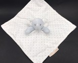 Blankets &amp; Beyond Elephant Lovey Stars Blue White Security Blanket Soother - $14.99