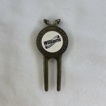 Williams Golf Club, SC BRASS COLORED DIVOT TOOL Golf Ball design BALL MA... - £7.67 GBP