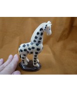 (TNE-GIR-389c) little African GIRAFFE TAGUA NUT Figurine VEGETABLE Palm Art - $69.25 CAD