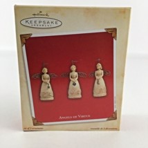 Hallmark Keepsake Christmas Tree Ornament Angels Of Virtue 3pc New Vintage 2003 - £15.69 GBP