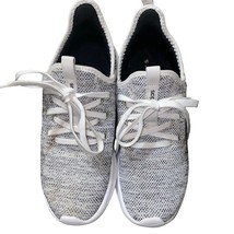 Adidas Cloudfoam Pure Running Shoes Sneaker DB0695 Grey and White size 8 - $27.42