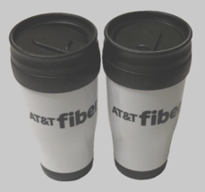 $10 AT&amp;T Fiber White Plastic Coffee Tea Hot Drinks Cold Drinkware Mugs S... - £7.72 GBP