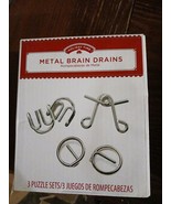 Holiday Time Metal Brain Drain Puzzles - Fun For Kids NIB - £7.84 GBP