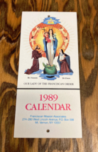 Our lady of the Franciscan order 1989 small calendar - $19.75