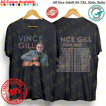 VINCE GILL TOUR 2023 T-shirt All Size Adult S-5XL Kids Babies Toddler - £18.77 GBP+