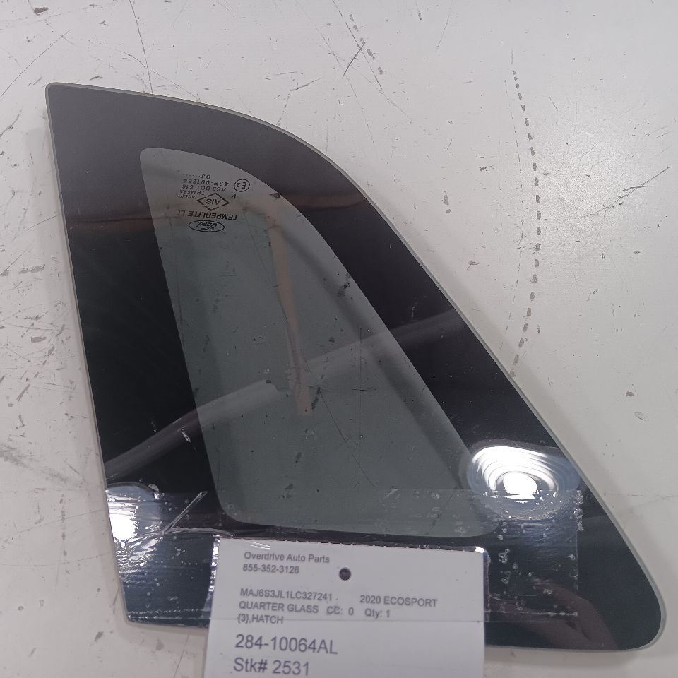 Driver Left Quarter Window Glass Black Belt Moulding 18-22 Ford Ecosport - $74.89