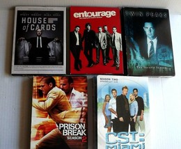 CSI Miami Season 2, House of Cards 1, Twin Peaks 2, Prison Break 2, Entourage 4 - £15.56 GBP