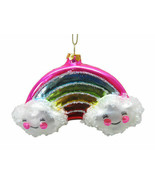 December Diamonds glass rainbow cloud ornament 79-81113 2” x 4.5” x3” - €11,17 EUR