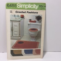 Simplicity Crochet Fashions 6485 Bathroom Accessories Rug - $12.86
