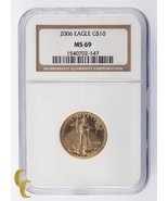 2006 G$10 American Gold Eagle 1/4 oz. Bullion Graded MS69 by NGC Nice! - $1,455.87